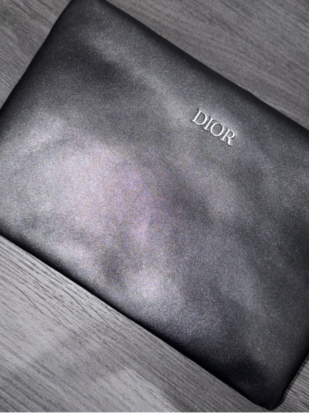 GWP-Dior Black Leather Toiletry Pouch - Picture 2 of 3